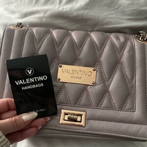 Valentino Quilted Light Lavender Handbag